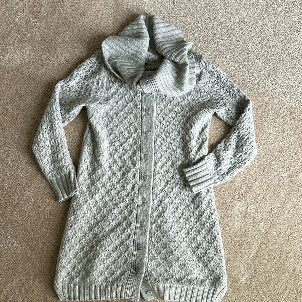 Women’s Large gray long sweater/ dress